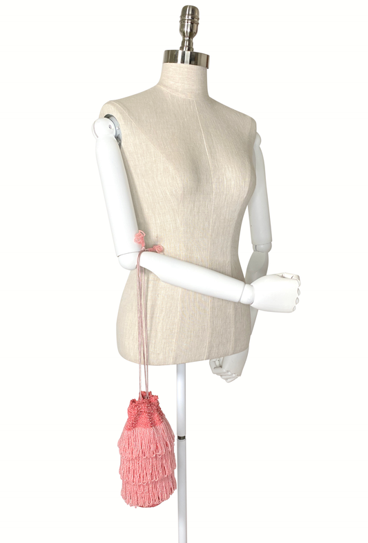 The Bonbon 1920's Pochette Bag - Flamingo Pink - - The Deco Haus