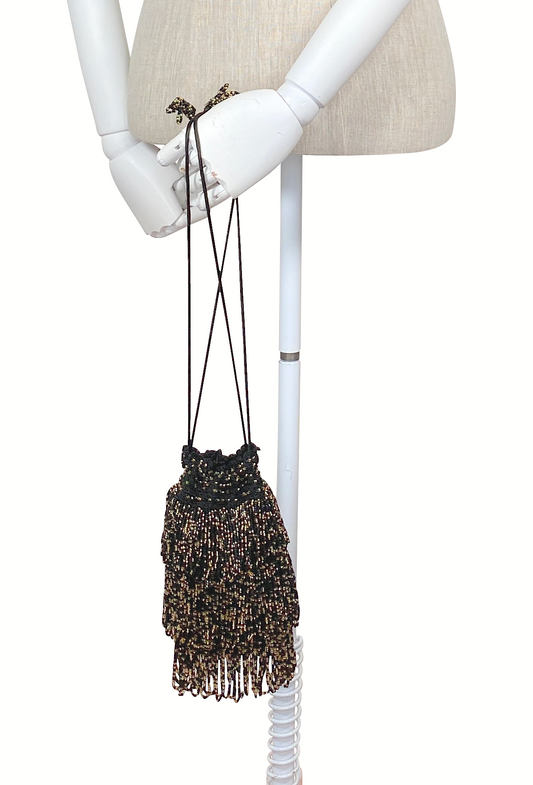 The Bonbon 1920's Pochette Bag - Noir Confetti - - The Deco Haus