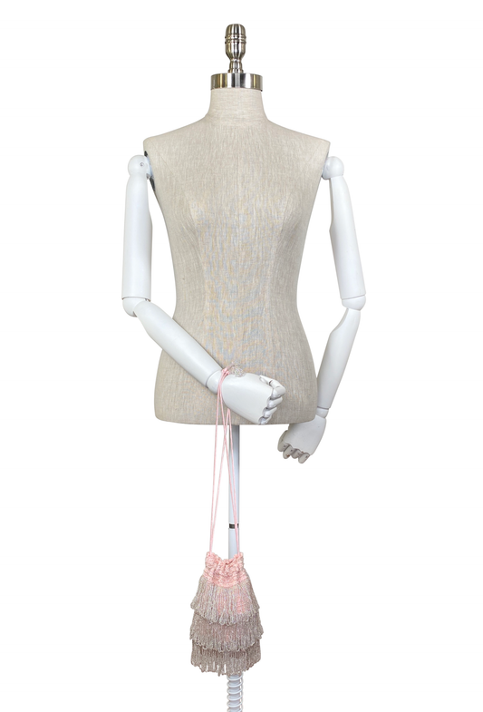 The Bonbon 1920's Pochette Bag - Vintage Pink - - The Deco Haus