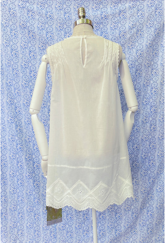 The Jackie Shift Dress - Heirloom White - - Deco Haus