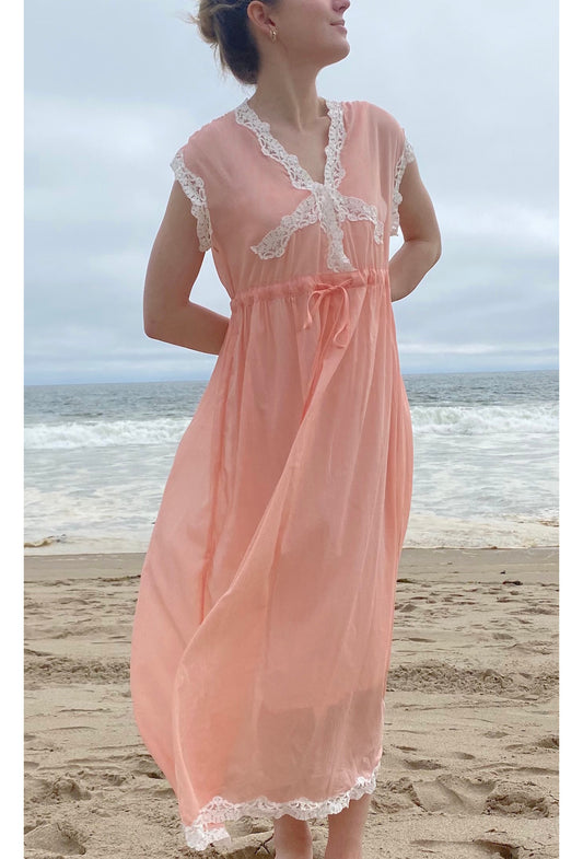 The Lisbeth Dress - Deco Coral - - Deco Haus