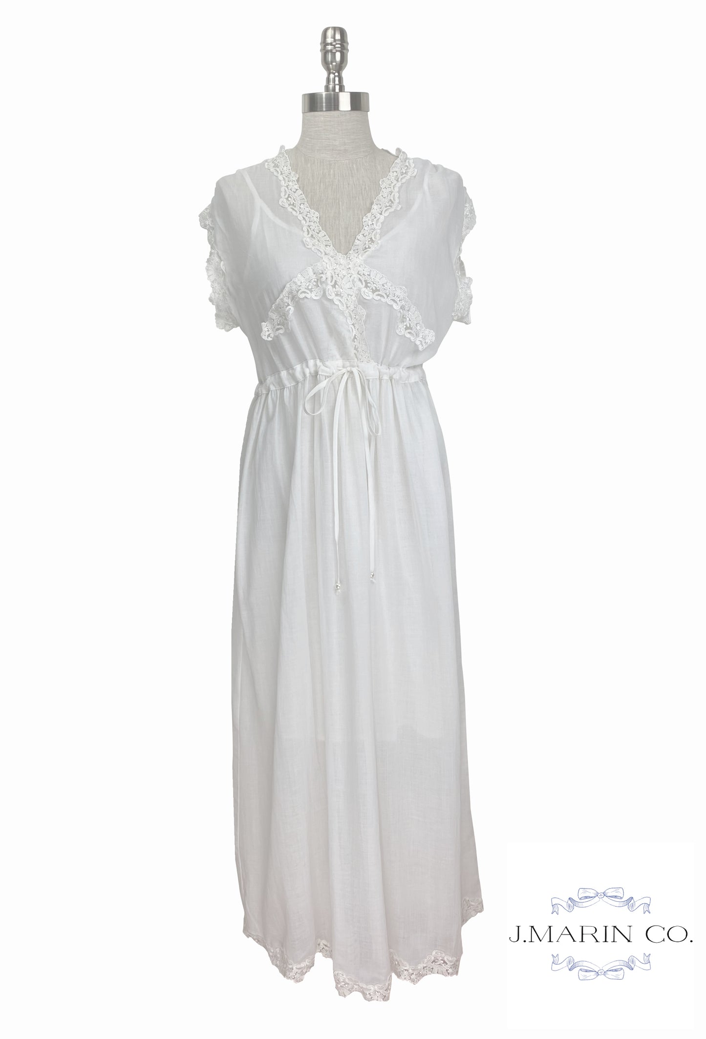 The Lilibet Dress - Blanc - J. Marin