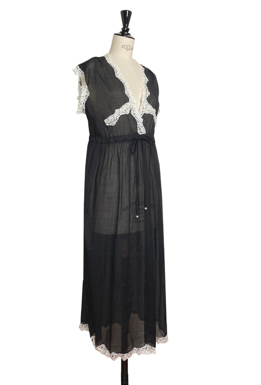 The Lisbeth Dress - Jet - - Deco Haus