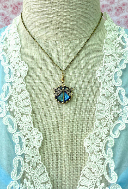 The Vintage Dragonfly Necklace - - J. Marin Co.