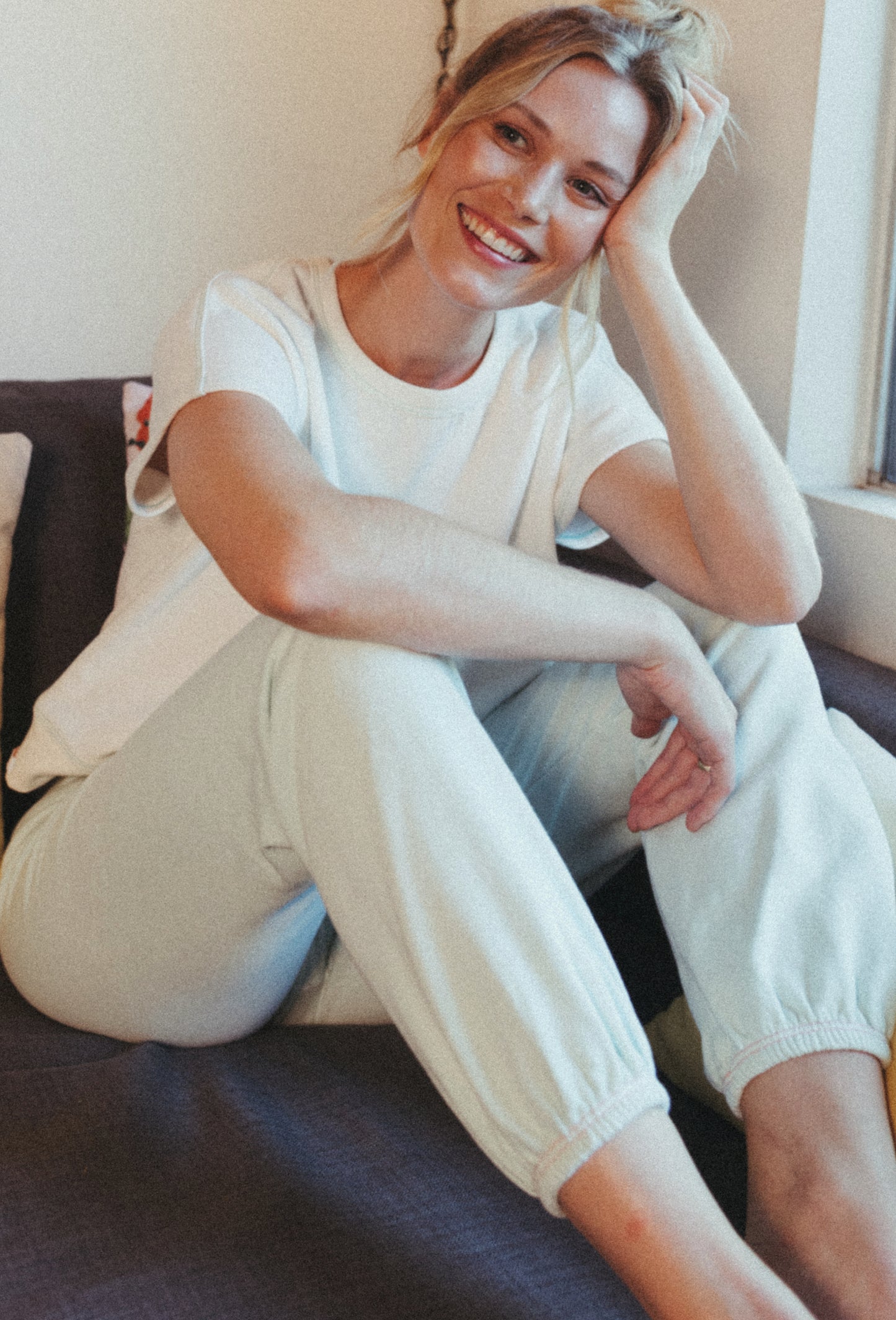 The Organic Terry Lounger Sweatpant - - J. Marin