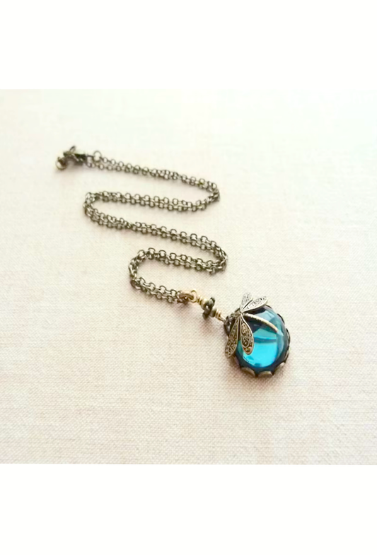 The Vintage Dragonfly Necklace - - J. Marin Co.