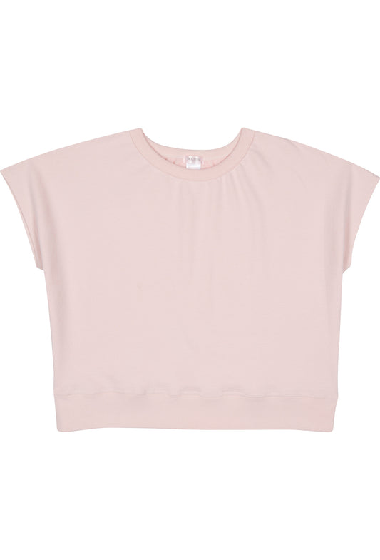 Organic Cotton Terry Bateau Top - Quartz Pink - - J. Marin