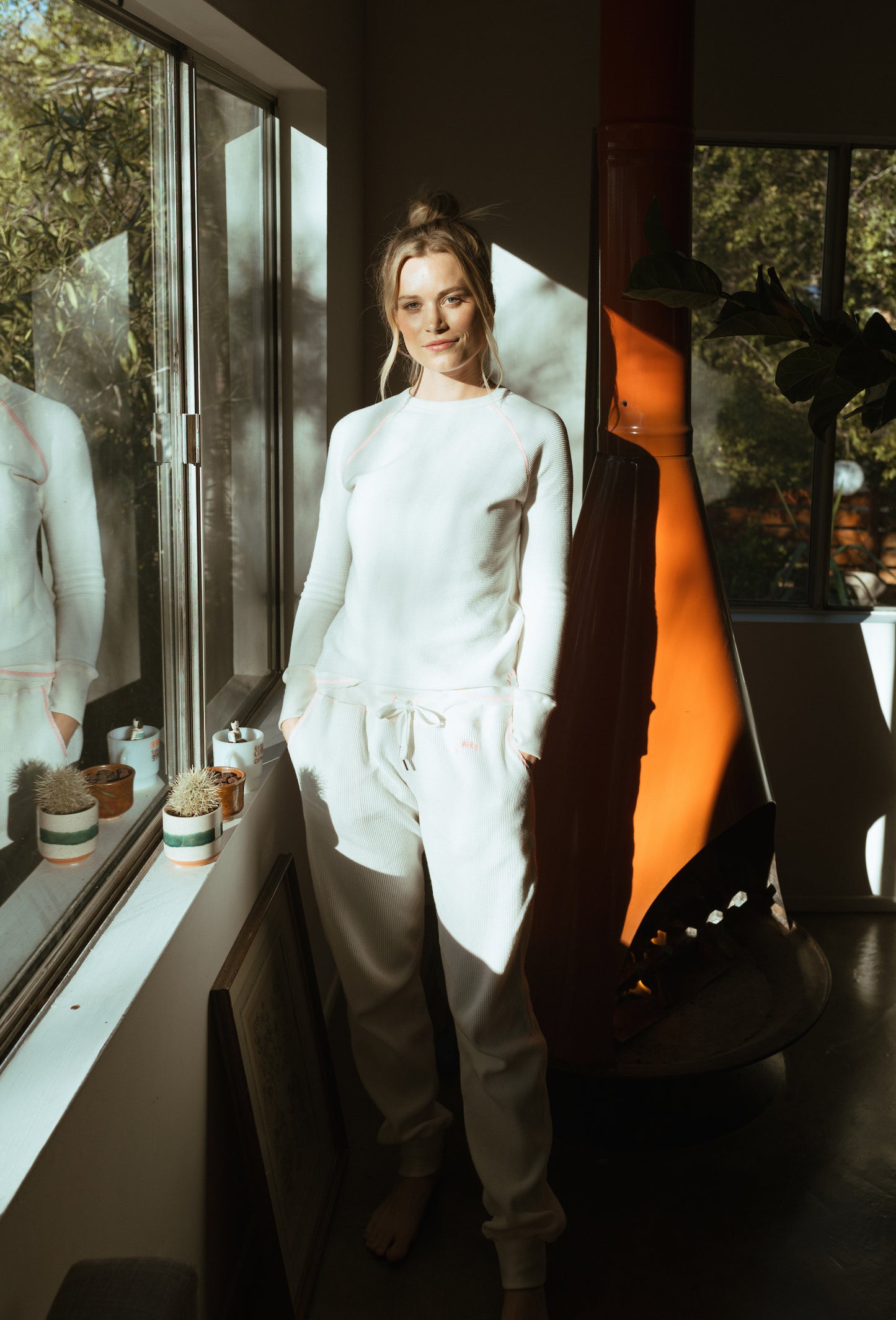 The Chalet Thermal Top - Organic Natural - - J. Marin