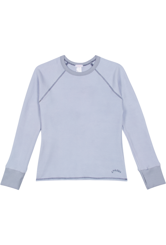 The Chalet Thermal Top - Denim Blue - - J. Marin