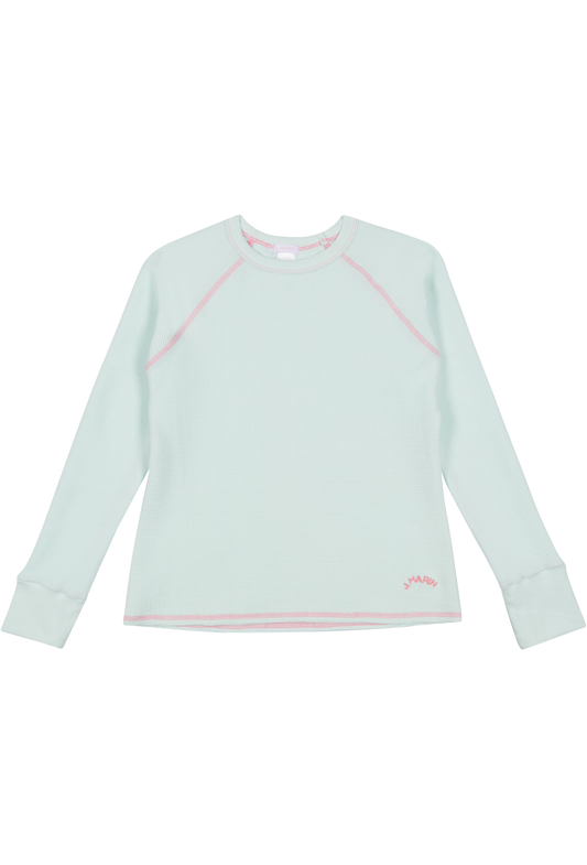 The Chalet Thermal Top - Seaglass Green - - J. Marin