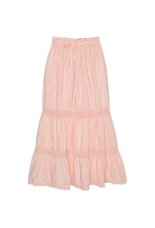 The Adelaide Prairie Skirt - Pale Cantaloupe - - Deco Haus