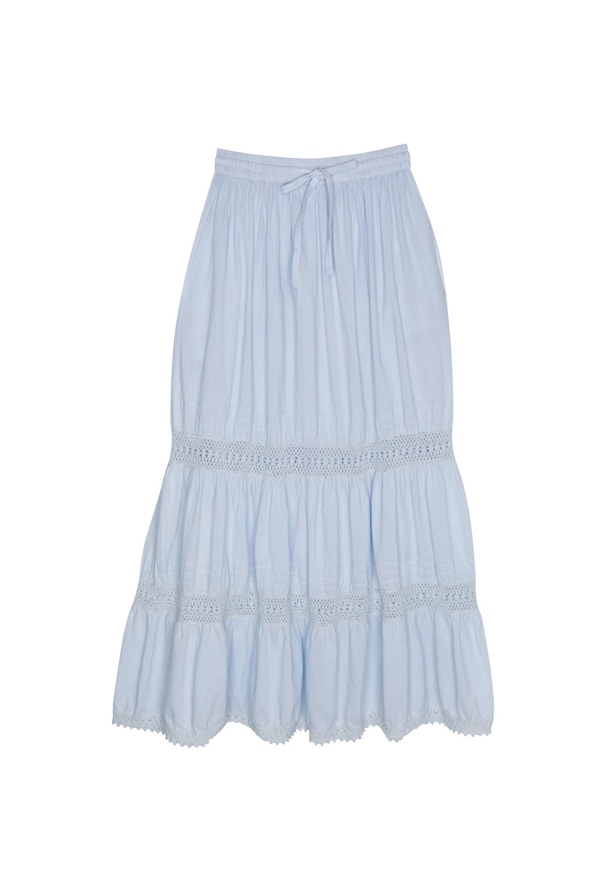 The Adelaide Prairie Skirt - Sail Blue - J. Marin