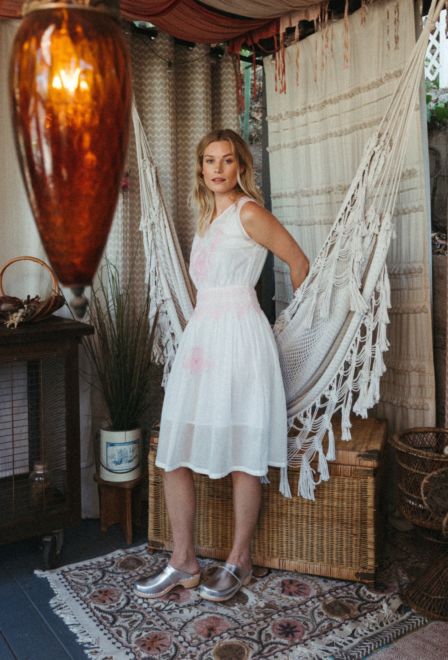 The Clementine Dress - Rouge Pink - - Deco Haus