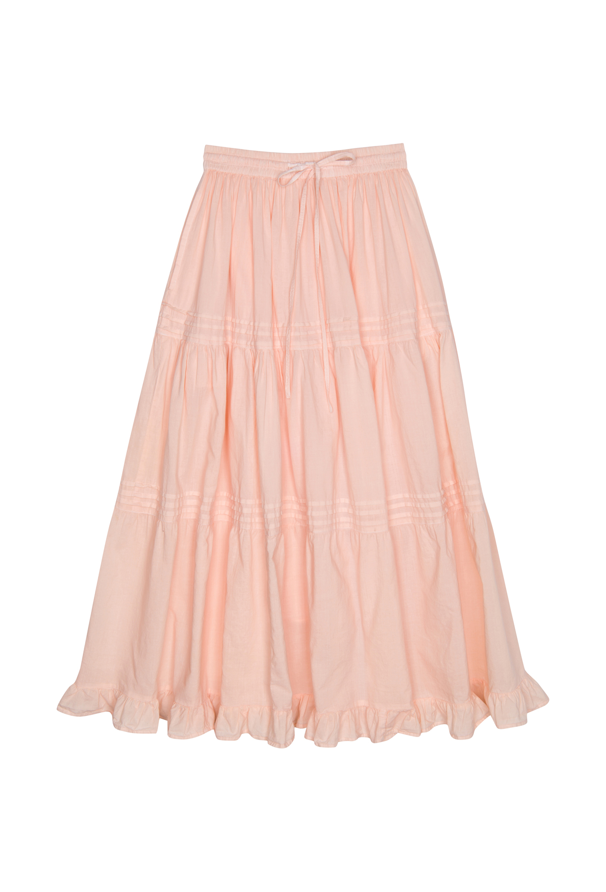 The Emmeline Prairie Skirt - Pale Cantaloupe - - Deco Haus