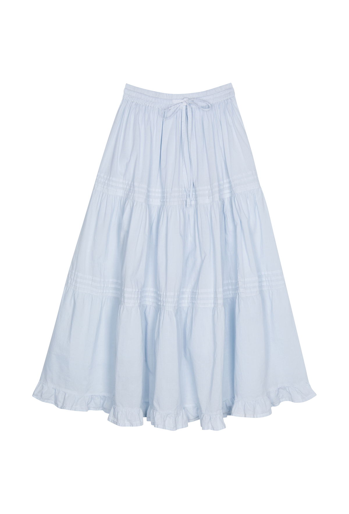 The Emmeline Prairie Skirt - Sail Blue - J. Marin