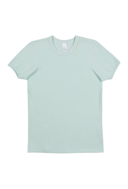 Organic Cotton Thermal Surplus Tee - Seaglass Green - - J. Marin