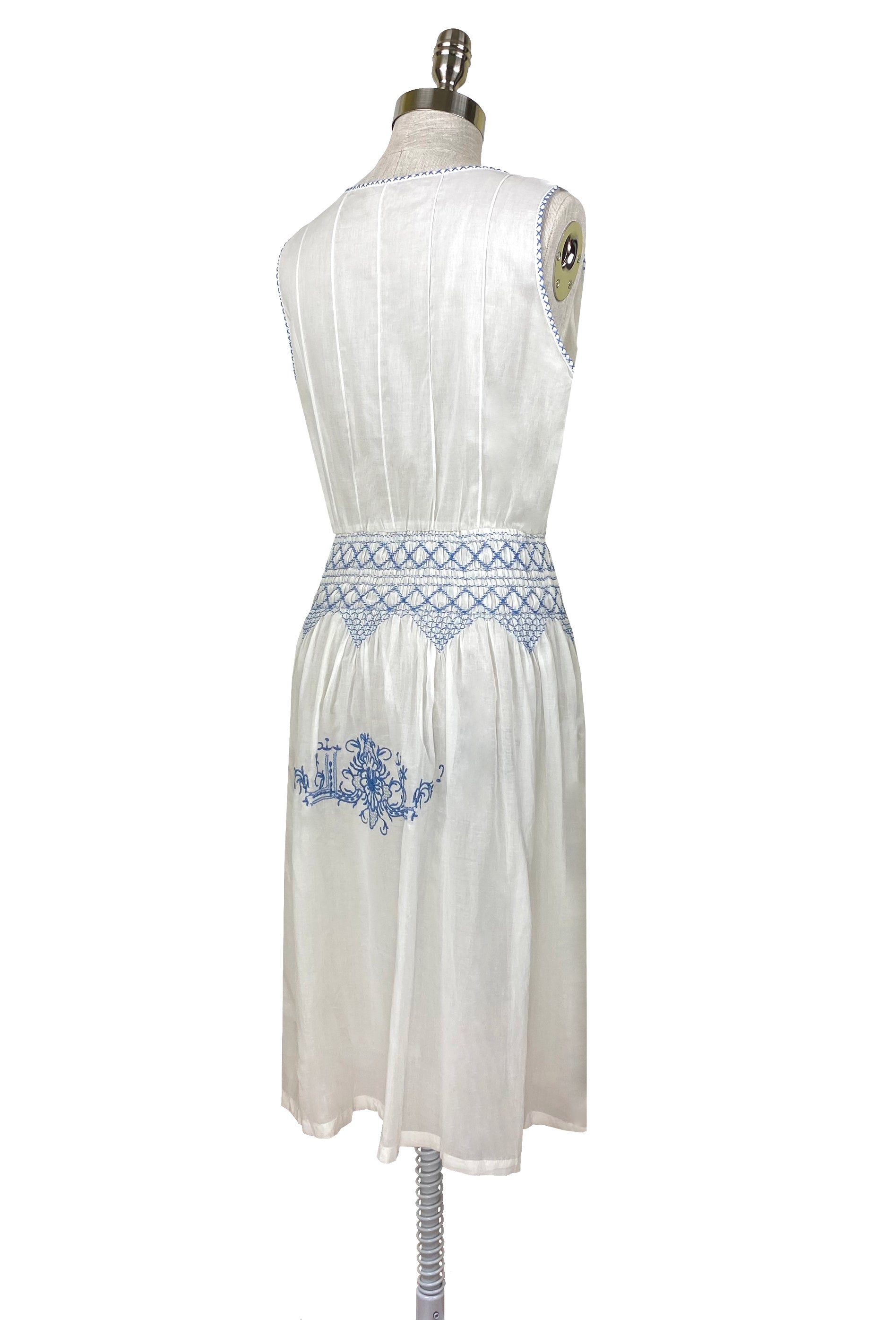 The Clementine Dress - French Blue - - Deco Haus