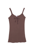 The Betsy Bow Camisole - Cocoa Brown - - J. Marin