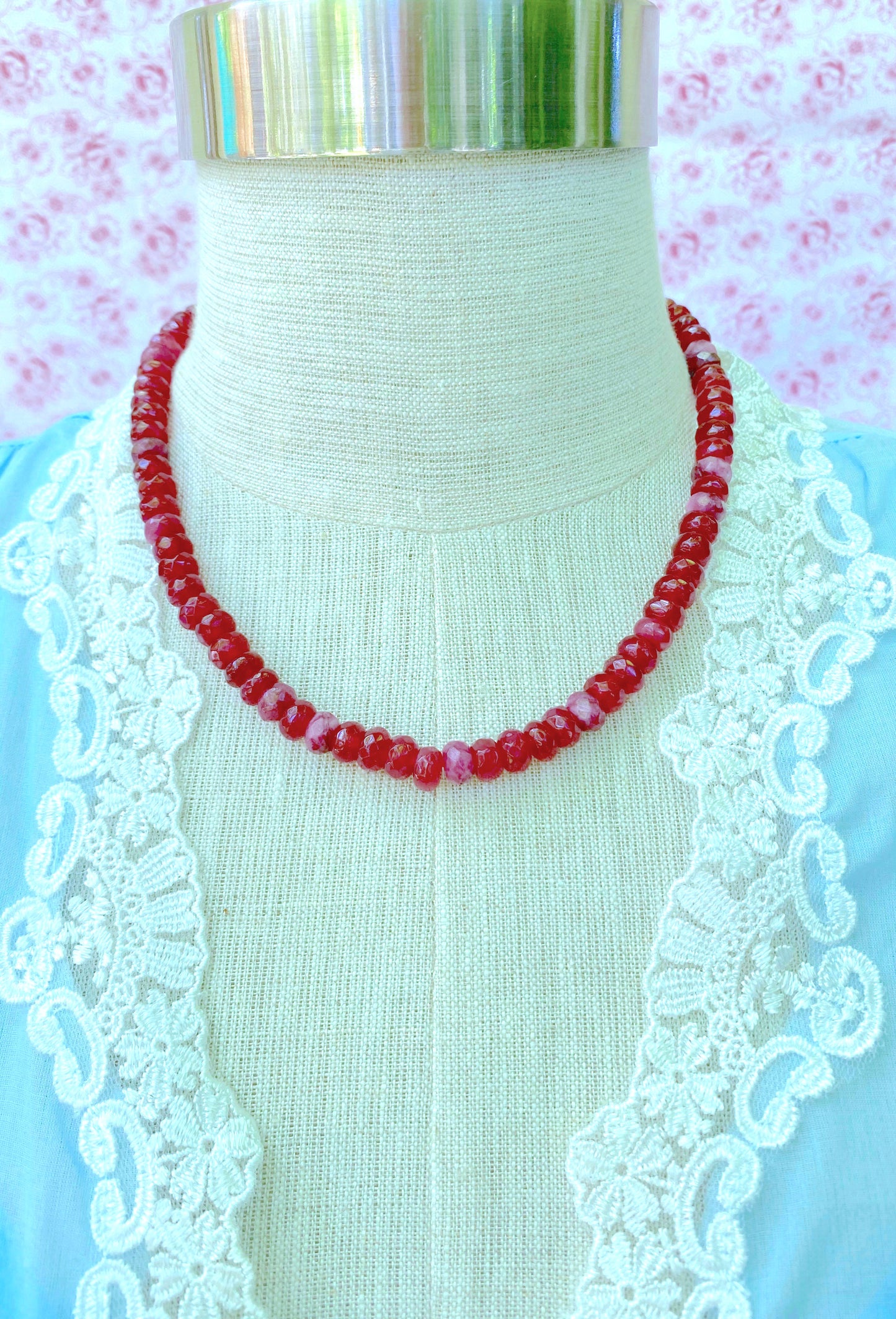 The Ruby Cloud Necklace - J. Marin
