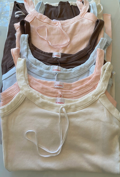 The 1930's French Vintage Bow Organic Camisole - - J. Marin