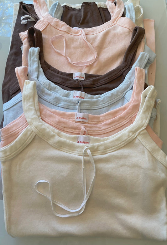 The 1930's French Vintage Bow Organic Camisole - - J. Marin