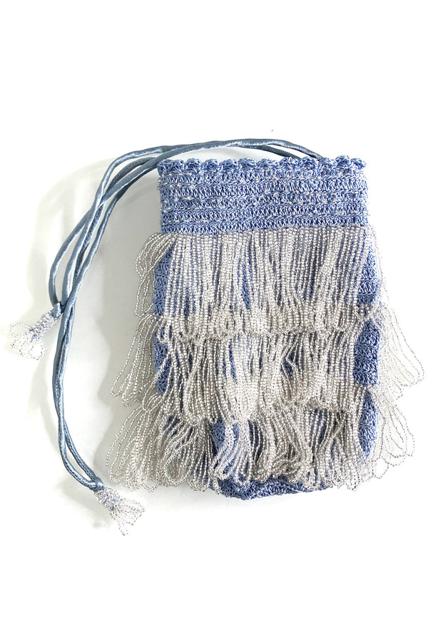 The Bonbon 1920's Pochette Bag - French Blue - - The Deco Haus