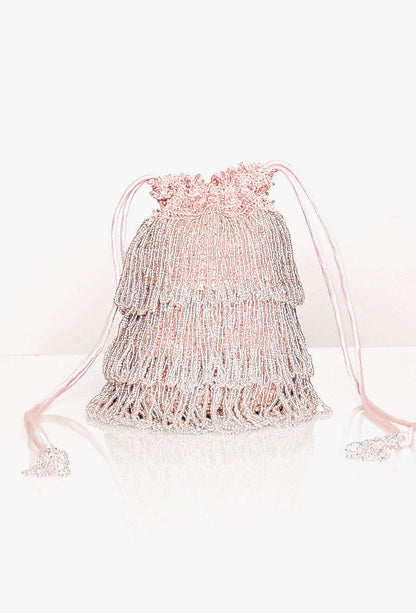 The Bonbon 1920's Pochette Bag - Vintage Pink - - The Deco Haus