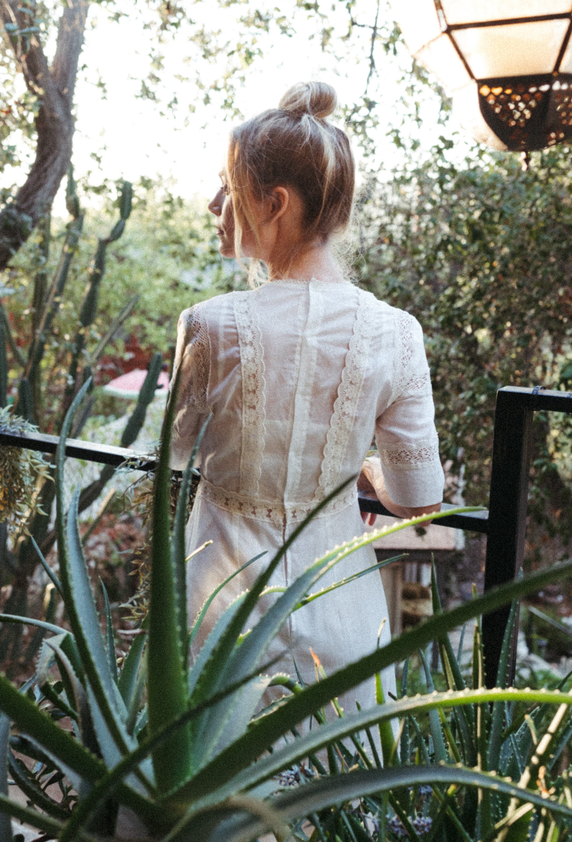 The Dorothea Edwardian Dress - Antique White - - Deco Haus