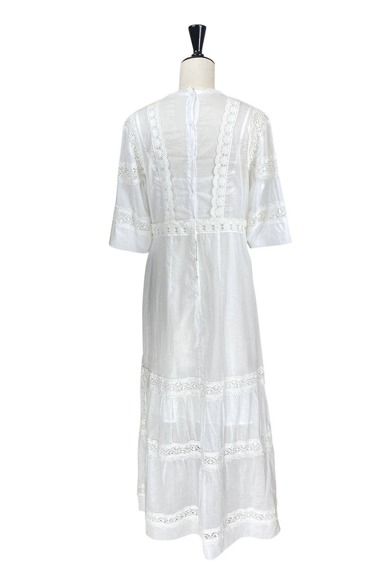 The Dorothea Edwardian Dress - Antique White - J. Marin