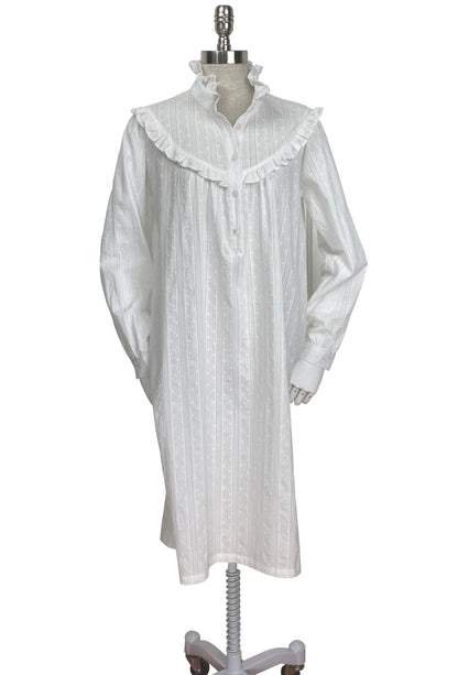 The Laura Shirt Dress - White Dotted Swiss - J. Marin