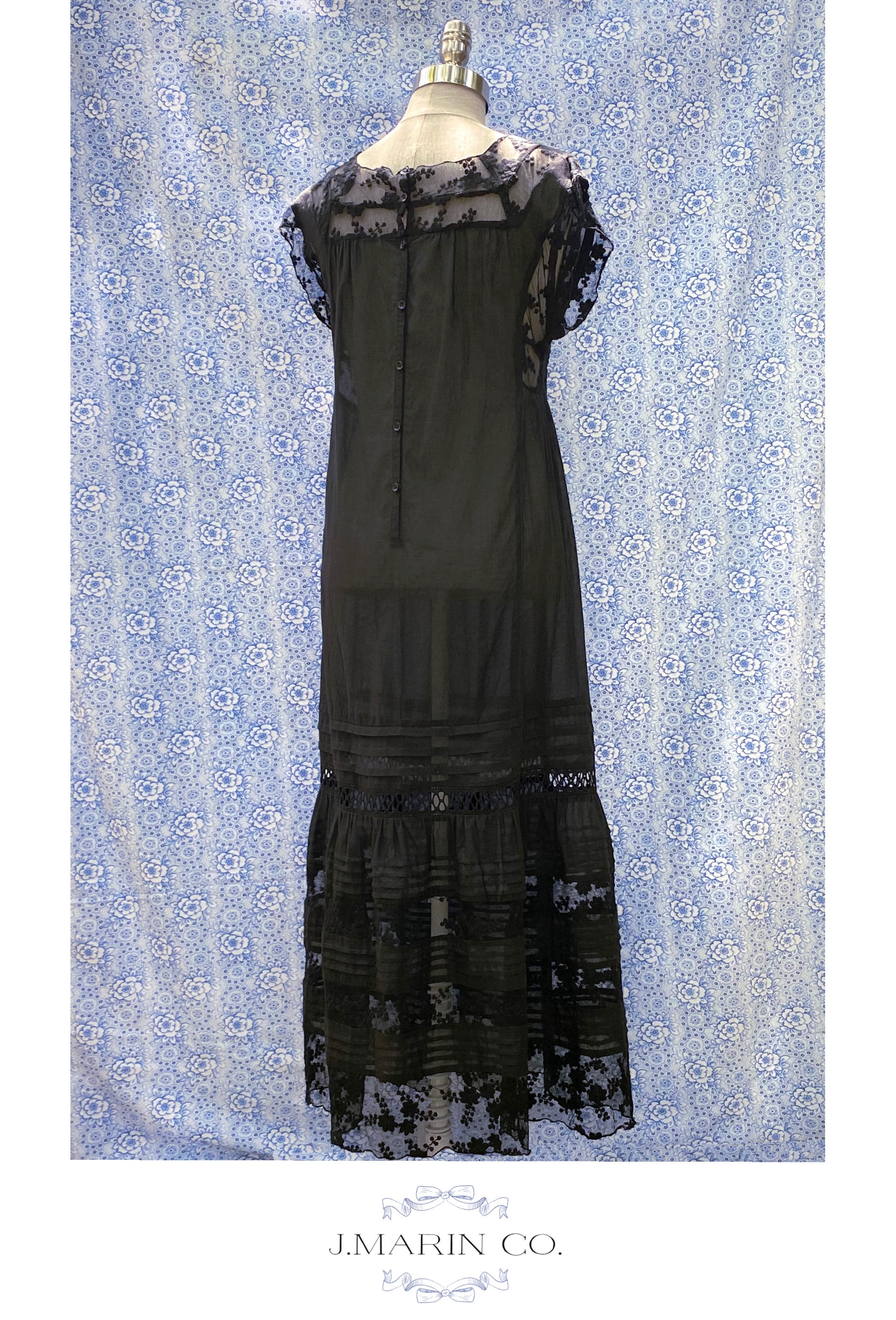 The Vivienne Dress - Edwardian Jet - J. Marin