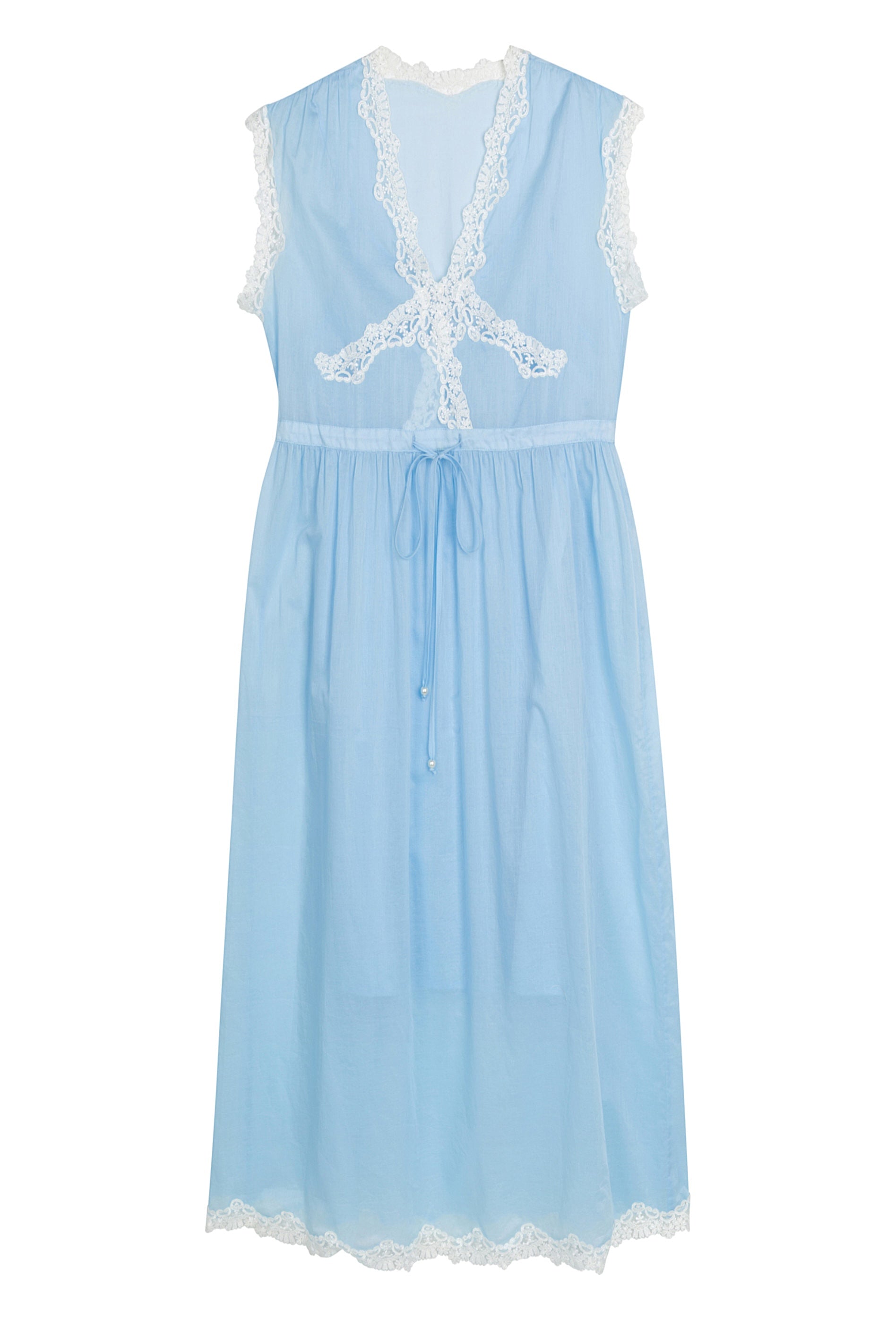 The Lisbeth Dress - Beau Blue - - Deco Haus