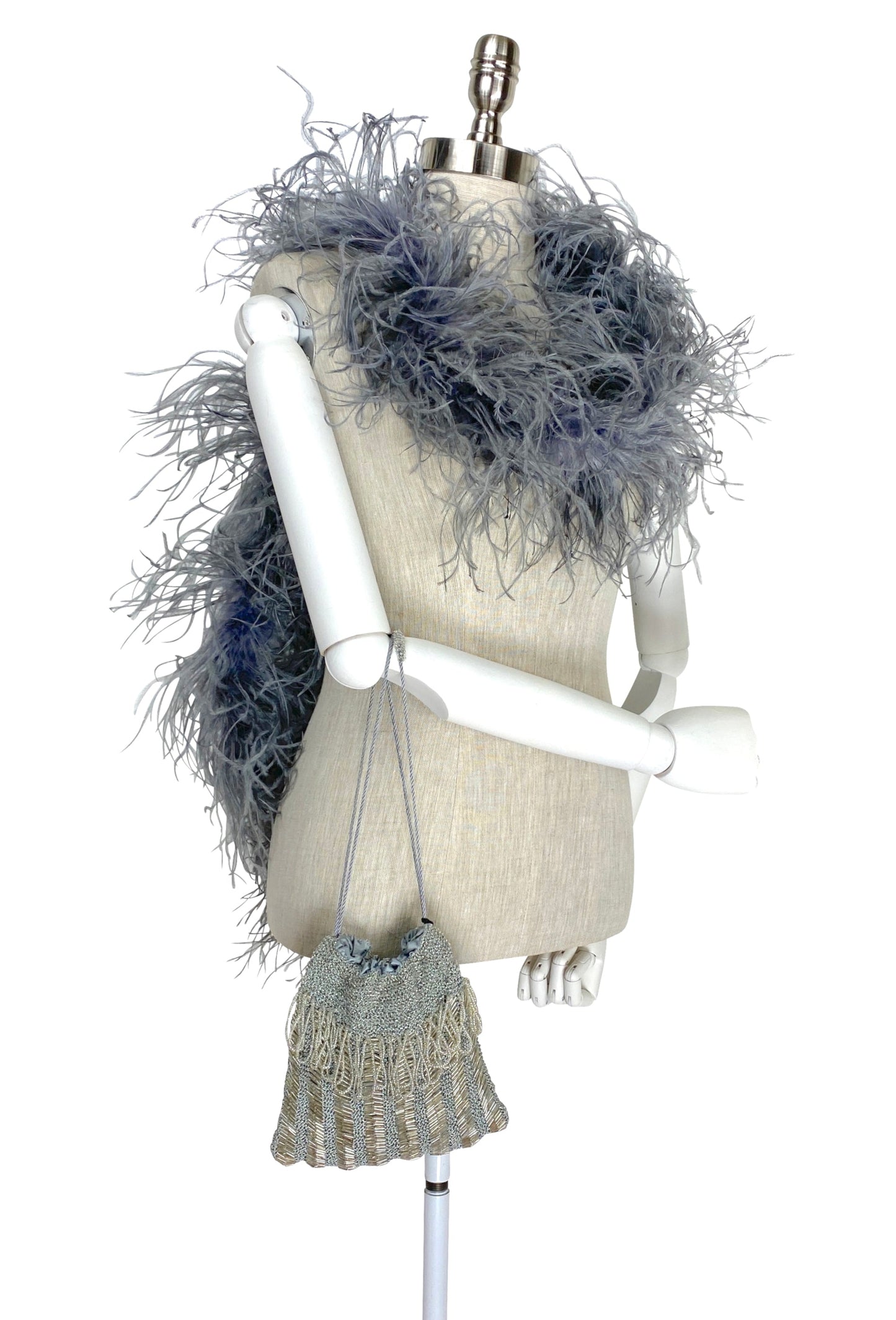 The Mignon 1920's Pochette Bag - Silver - The Deco Haus