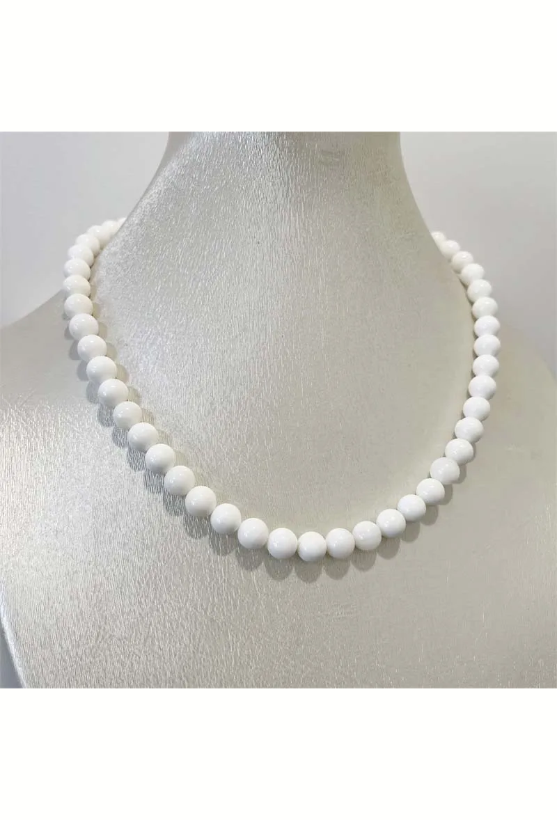 The Milk Glass Necklace - - J. Marin Co.