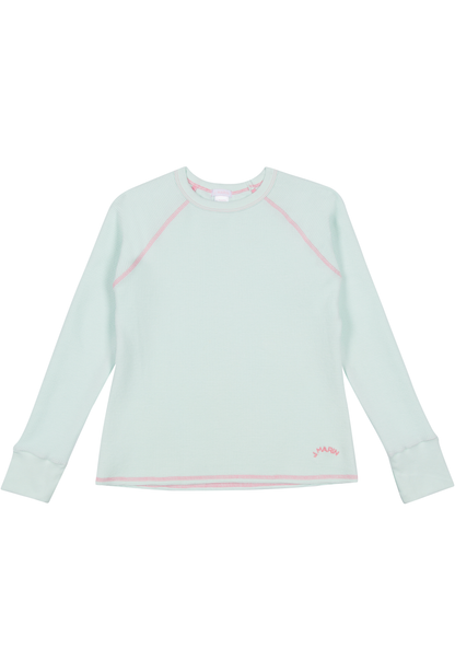 The Chalet Thermal Top - Seaglass Green - - J. Marin