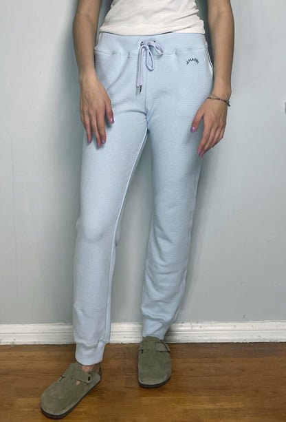 Retro Classic Long Organic Thermal Jogger Sweatpants - Denim Blue - J. Marin