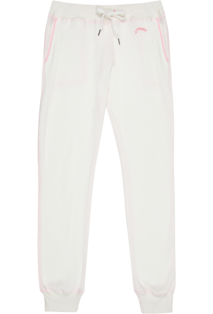 Retro Classic Long Organic Thermal Jogger Sweatpants - Natural - J. Marin