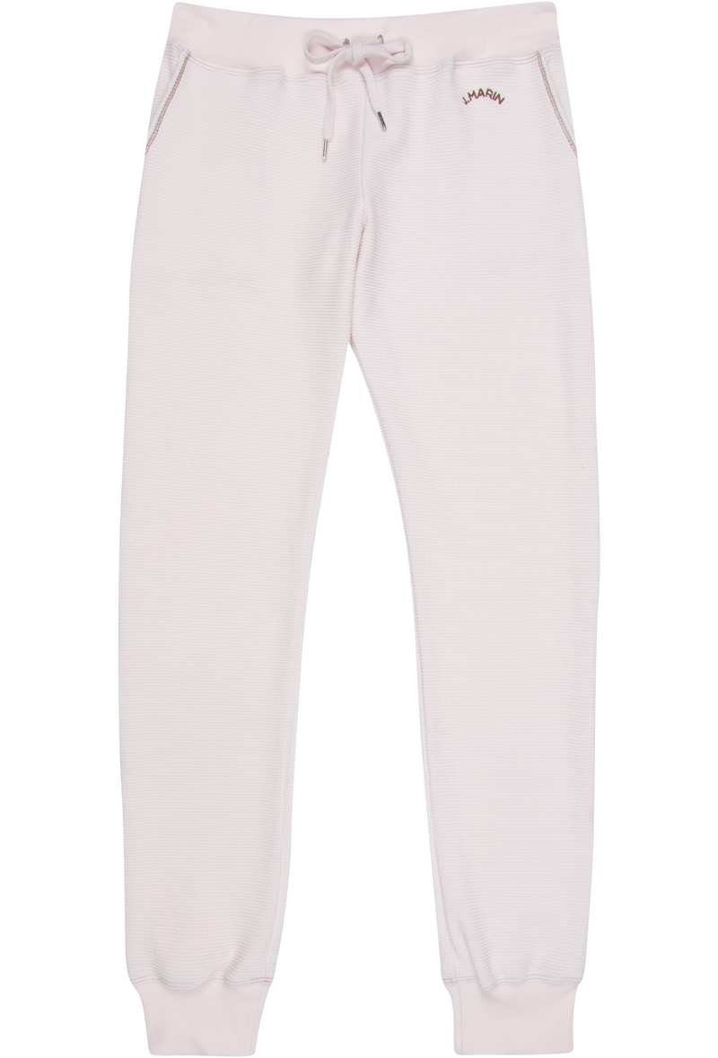 Retro Classic Long Organic Thermal Jogger Sweatpants - Sand Pink - J. Marin