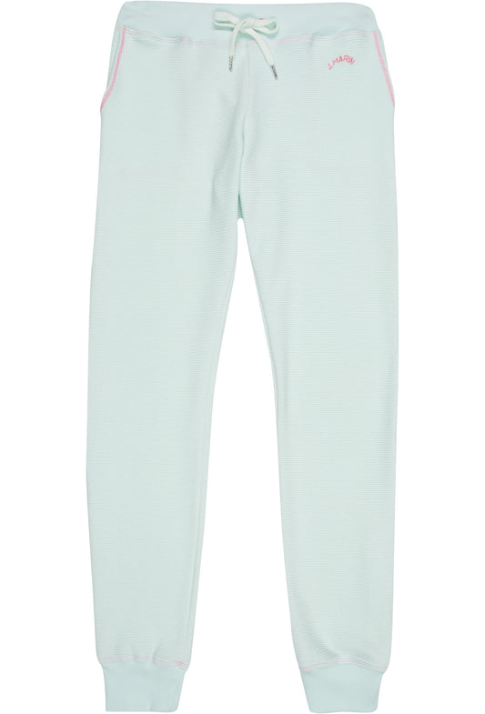 Retro Classic Long Organic Thermal Jogger Sweatpants - Seaglass Green - J. Marin