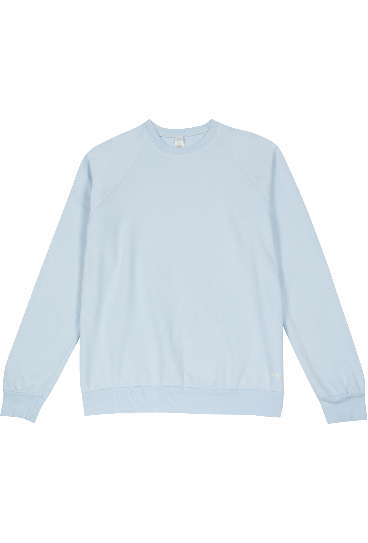 Retro Raglan Gym Sweatshirt - Organic Cotton Hand-Dye - Sail Blue - J. Marin