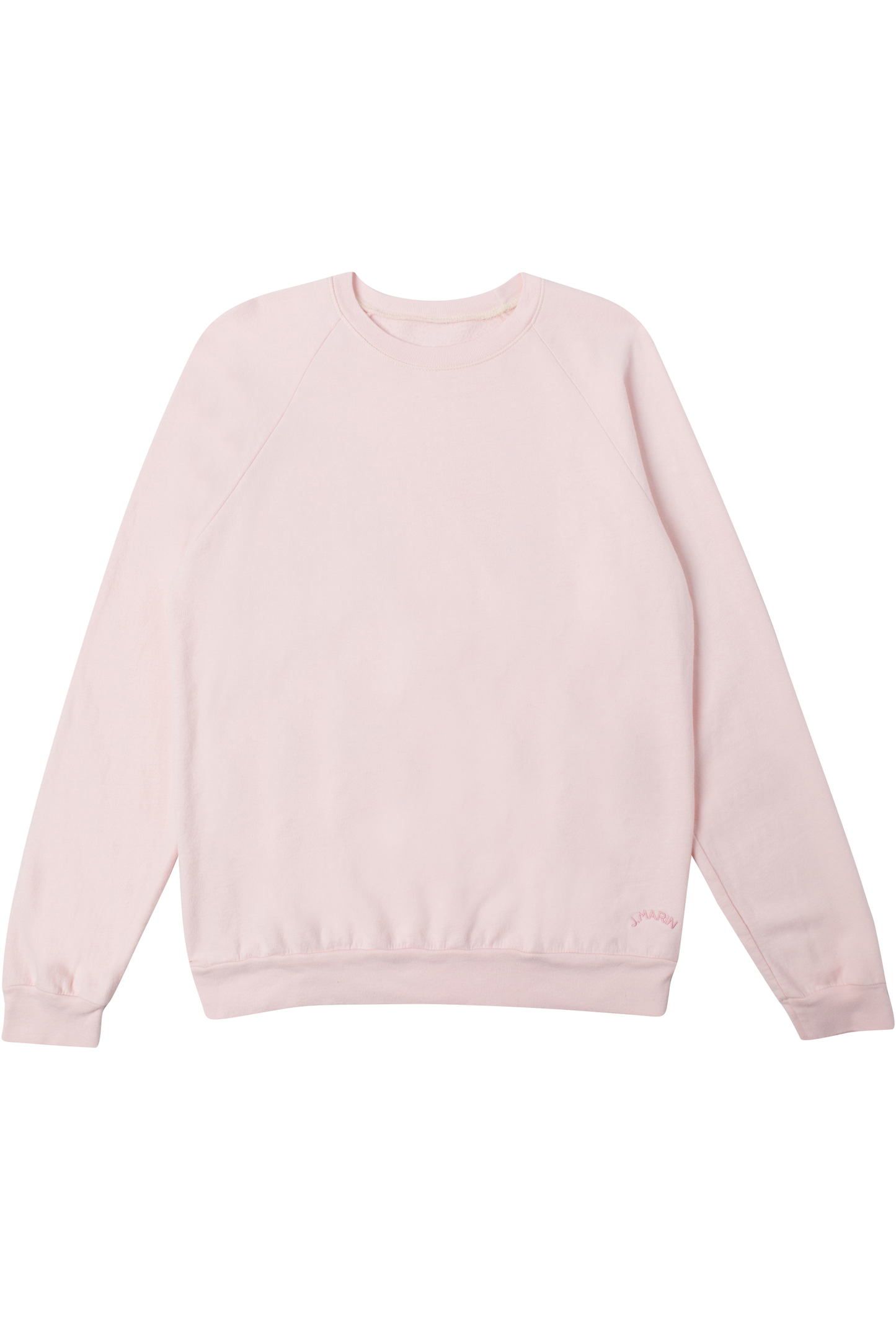 Retro Raglan Gym Sweatshirt - Organic Cotton Hand-Dye - Rosewater Pink - J. Marin