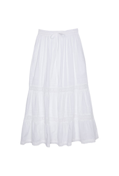 The Adelaide Prairie Skirt - White - J. Marin