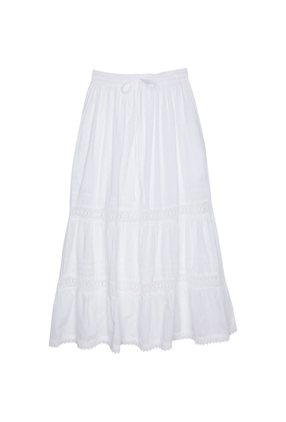 The Adelaide Prairie Skirt - White - J. Marin