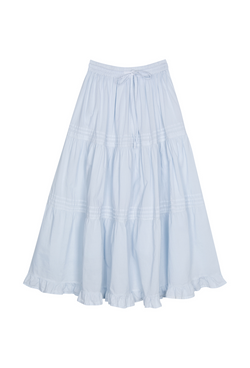 The Emmeline Prairie Skirt - Sail Blue - J. Marin