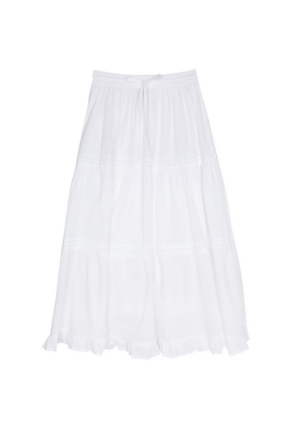 The Emmeline Prairie Skirt - White - J. Marin
