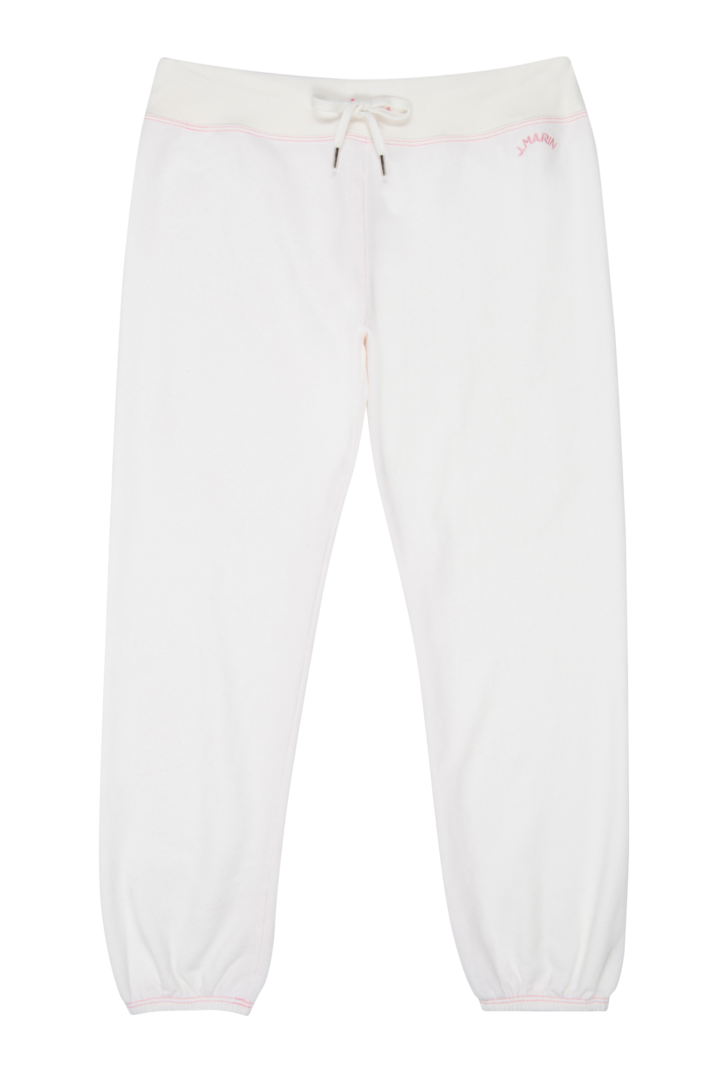 Retro Classic Cropped Organic Terry Gym Sweatpants - Natural - J. Marin