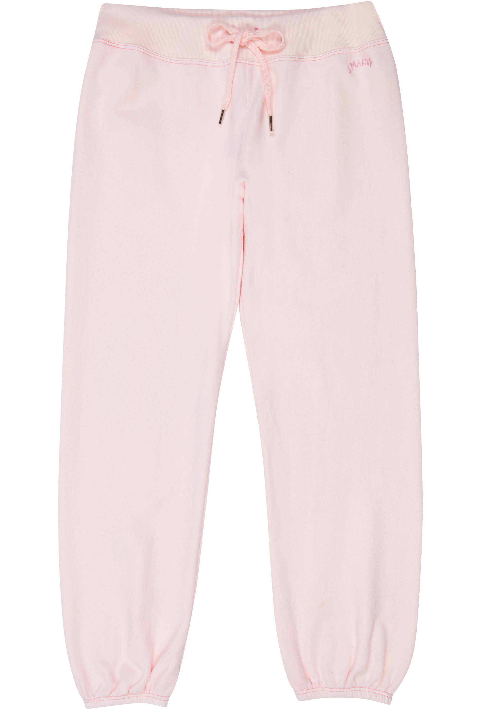 Retro Classic Cropped Organic Terry Gym Sweatpants - Rosewater Pink - J. Marin