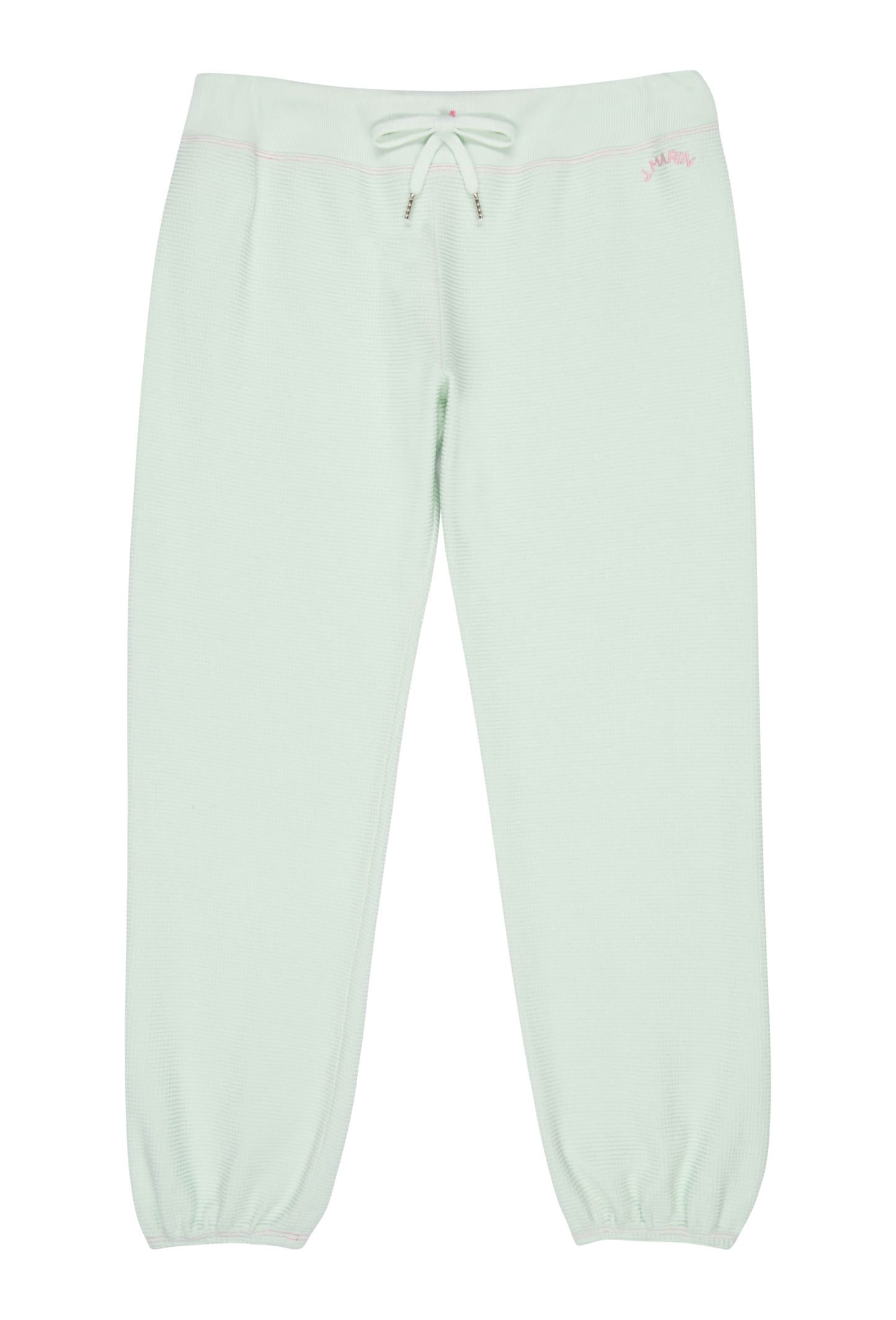 Retro Classic Cropped Organic Thermal Gym Sweatpants - Aloe Green - J. Marin