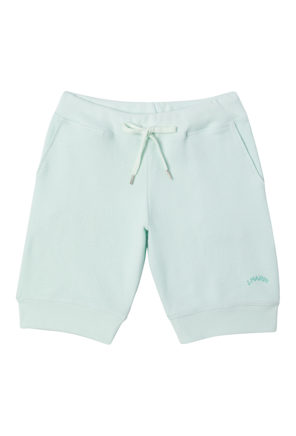 Vintage-Style Thermal Knicker Beach Shorts - Organic Cotton - Seaglass Green - J. Marin
