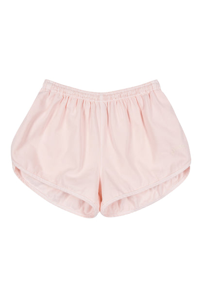 Vintage 1980's Style Washed Cotton Dolphin Shorts - Rosewater Pink - J. Marin
